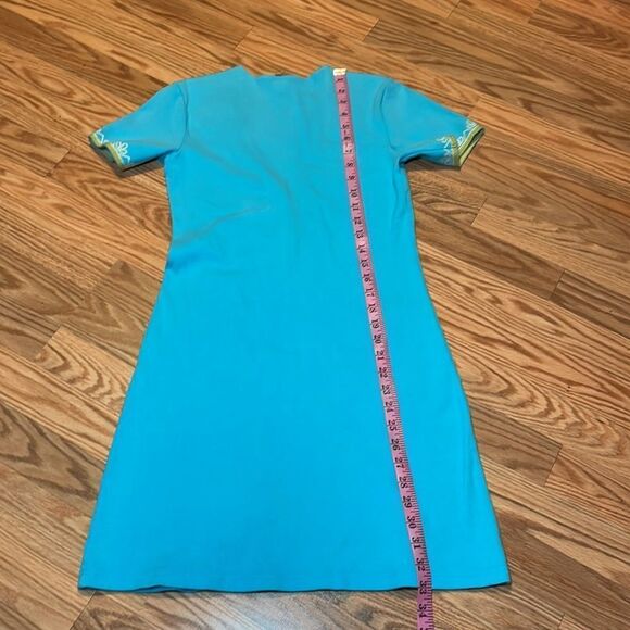 Sexy Moda Dress, Aqua Ribbed Knit Dress by Victoria’s Secret, Small - Picture 5 of 5